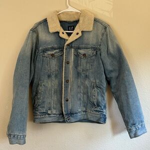 GAP Denim, Sherpa Lined Jean Jacket - Size Small